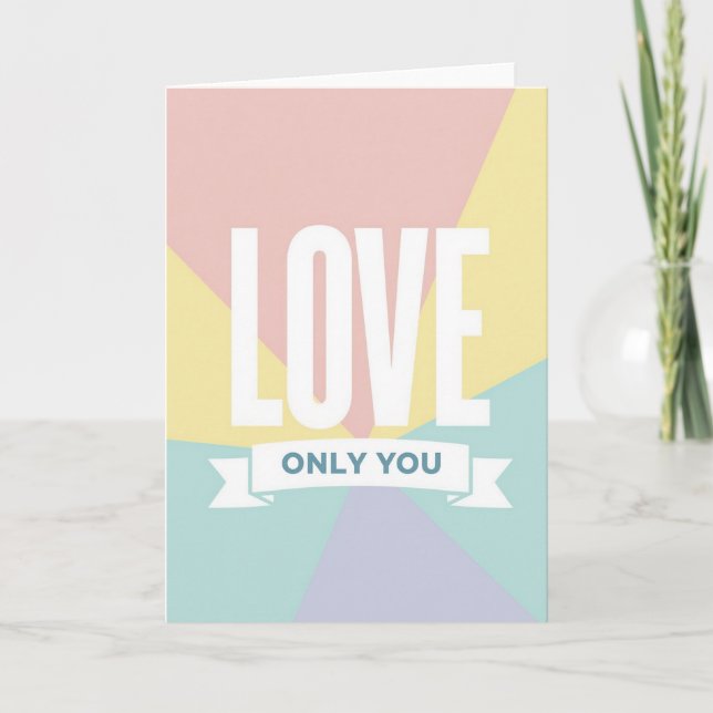 Carte Classique Amour Rien Que Pour Vous (Devant)