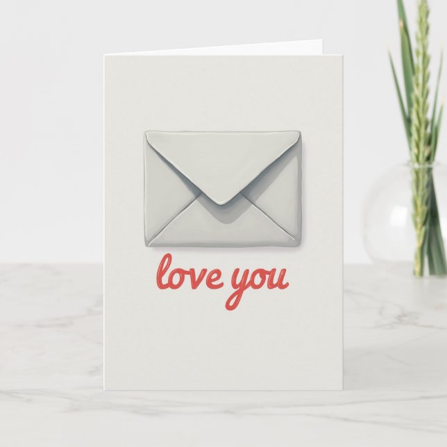 Carte Classique Coral Love You (Devant)
