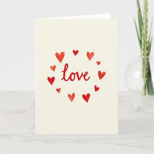 Carte Classique d'Amour au Coeur