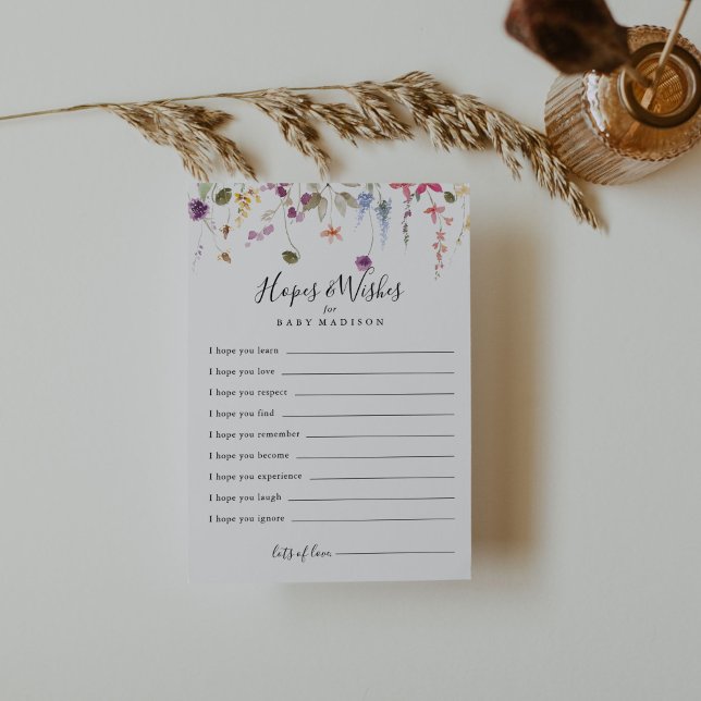 Carte classique de Baby shower coloré d'espoirs et (Créateur téléchargé)