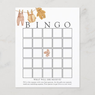 Carte classique de Bingo pour bébés