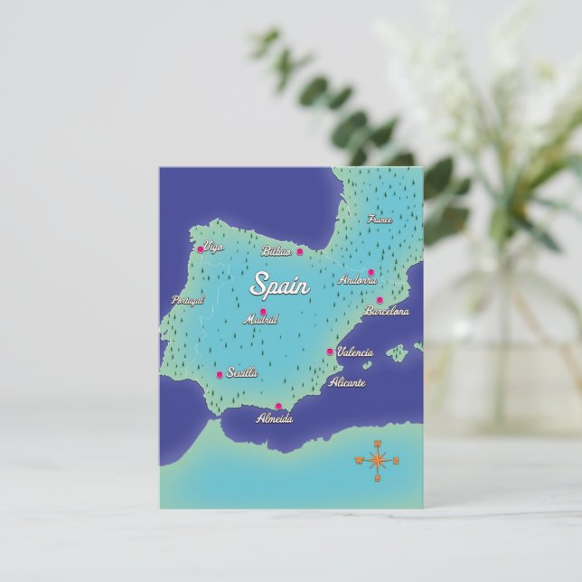 Carte Classique De L'Espagne (Debout devant)