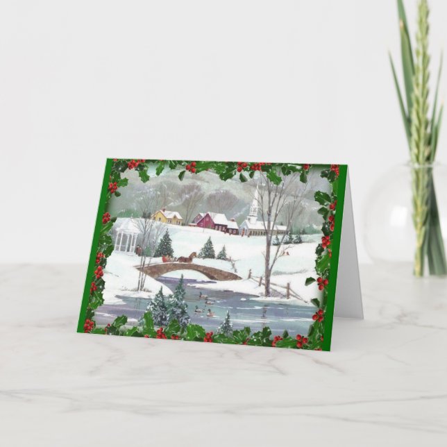 Carte classique de Noël (Devant)