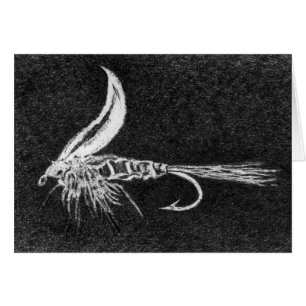 Carte classique de vol à la truite "Oreille de liè