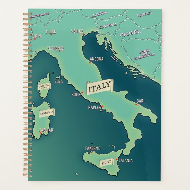 Carte Classique d'Italie (Devant)