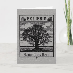 Carte classique ex libris - Vierge ou Messagerie