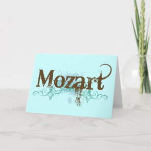 Carte classique fraîche de Mozart