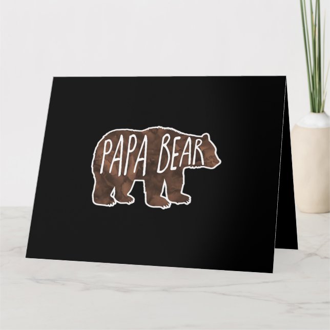 Carte Classique Papa Bear (Devant)