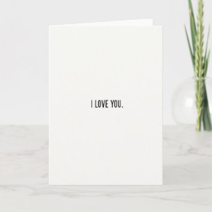 Carte Classique Romantique Je T'Aime