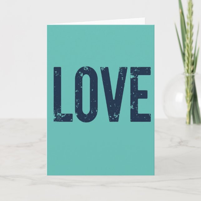 Carte classique texturée « Je t'aime » (Devant)