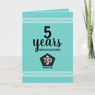 Carte classique universelle d'anniversaire d'emplo