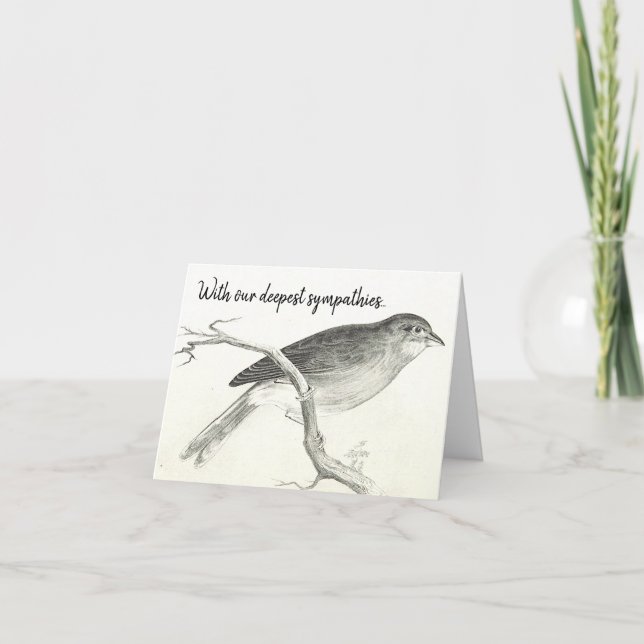 Carte classique, Vintage, Sympathie pour les oisea (Devant)