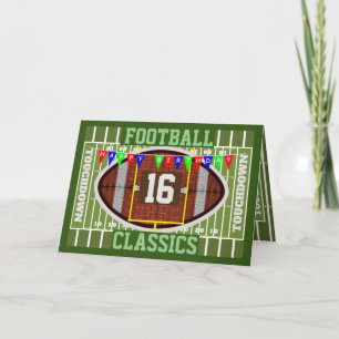 Carte Classiques de football personnalisés parcourent de