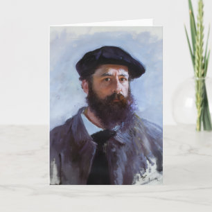 Carte Claude Monet, Autoportrait avec un béret,