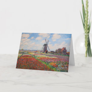 Carte Claude Monet - Champ de tulipes en Hollande