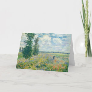Carte Claude Monet - Champs de coquelicots près d'Argent