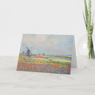 Carte Claude Monet - Champs de tulipes près de La Haye