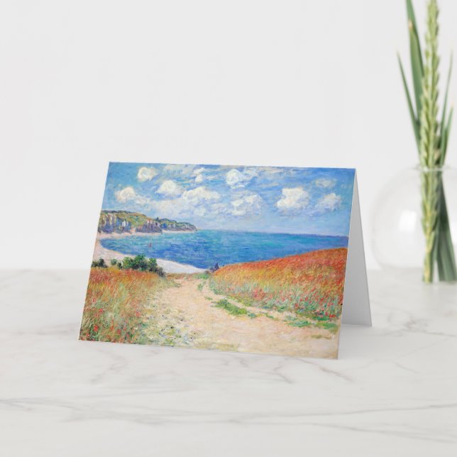 Carte Claude Monet - Chemin dans les champs de blé à Pou (Devant)