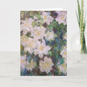 Carte Claude Monet - Clématite Blanche