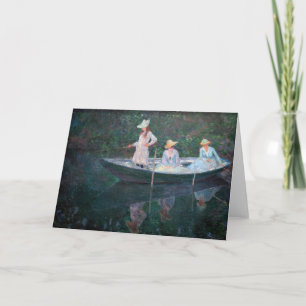 Carte Claude Monet - Dans le bateau norvégien