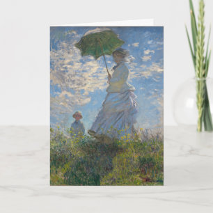 Carte Claude Monet Femme à l'ombrelle Beaux-Arts