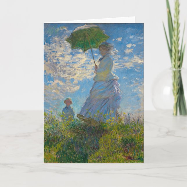 Carte Claude Monet Femme avec un parasol (Devant)