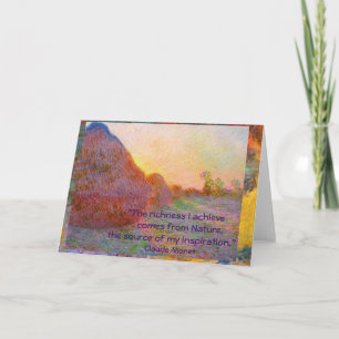 Carte Claude Monet Haystacks