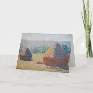 Carte Claude Monet - Haystacks, fin de l'été
