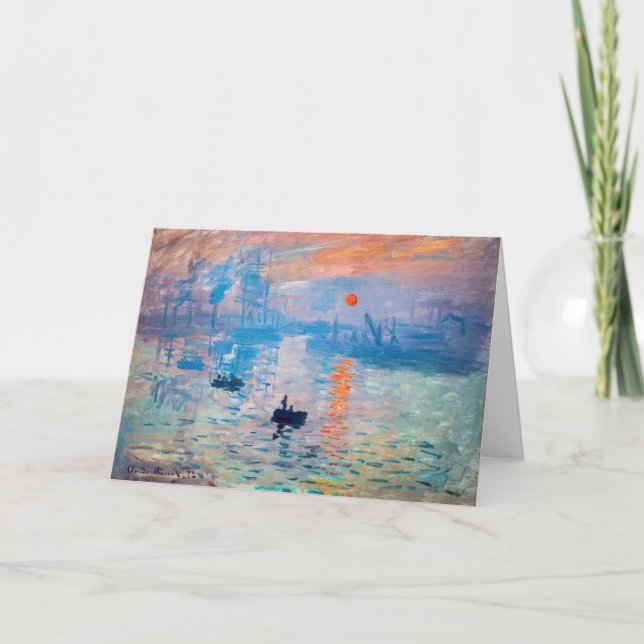 Carte Claude Monet - Impression, lever de soleil (Devant)