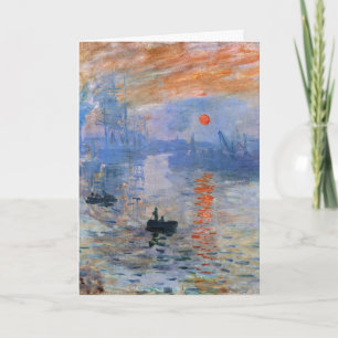 Carte Claude Monet Impression Soleil Levant 1872 Port Ar