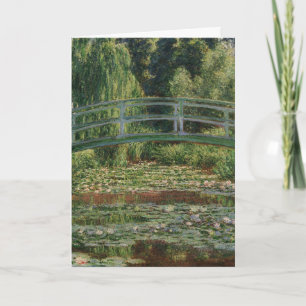 Carte Claude Monet Japon Footbridge & Water Lily Pool