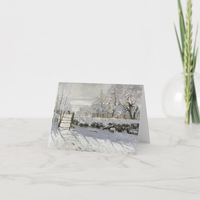 CARTE CLAUDE MONET LA PIE (Devant)