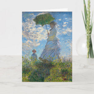 Carte Claude Monet - La Promenade, Femme à l'Ombrelle