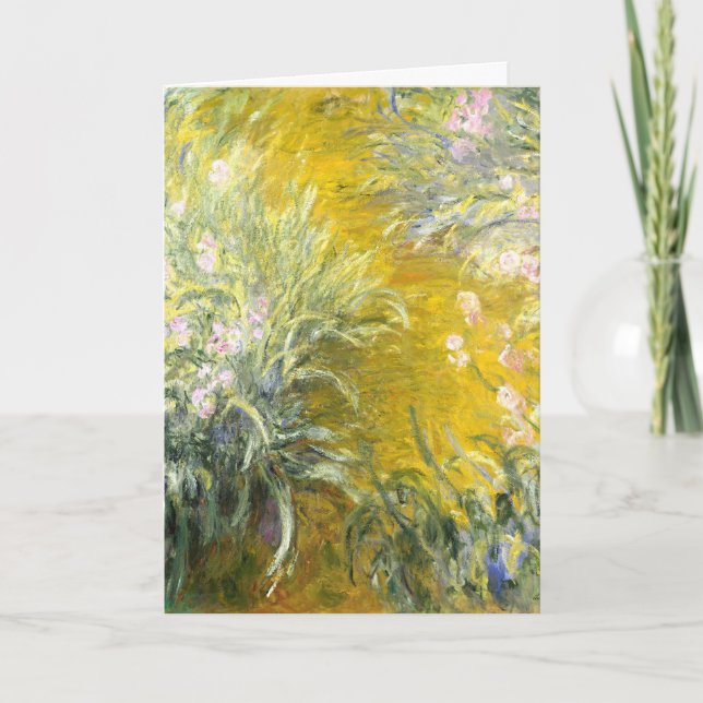 Carte Claude Monet Le Chemin à travers les iris Art (Devant)