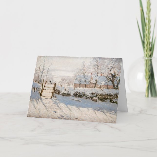 Carte Claude Monet - Le Magpie (Devant)