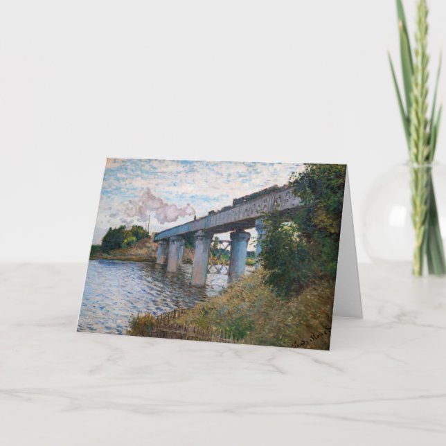 Carte Claude Monet - Le pont ferroviaire à Argenteuil (Devant)