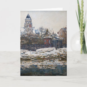Carte Claude Monet - L'église de Vetheuil
