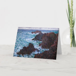 Carte Claude Monet - Les rochers de Belle-Île, côte sauv