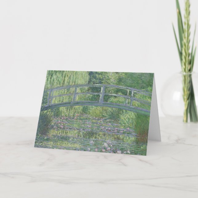 Carte Claude Monet | L'étang Nénuphar : Harmonie verte (Devant)