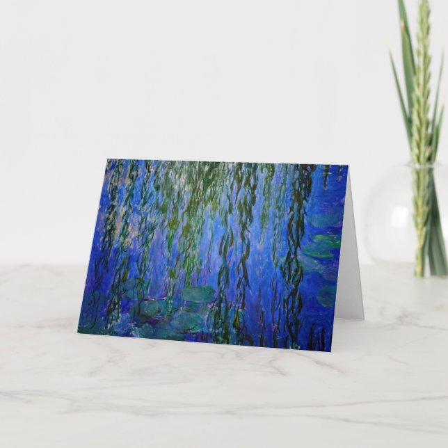 Carte Claude Monet - Lys d'eau avec saule plumant (Devant)