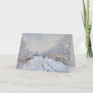 Carte Claude Monet // Neige à Argenteuil