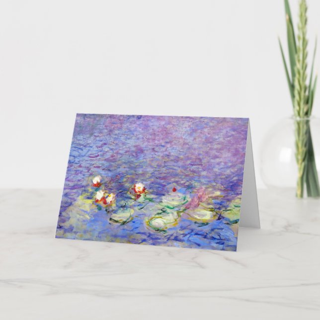 Carte Claude Monet - Nymphéas (Devant)