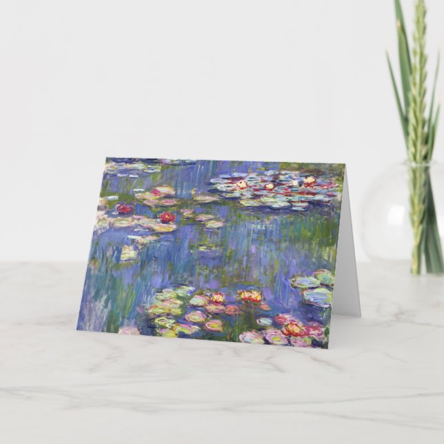 Carte Claude Monet - Nymphéas (Devant)