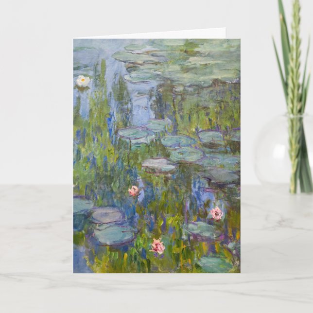 Carte Claude Monet Nymphéas 1915 Art Impressionniste (Devant)