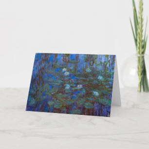 Carte Claude Monet - Nymphéas bleus