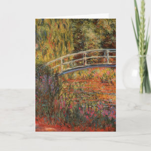 Carte Claude Monet Pont japonais Giverny Art