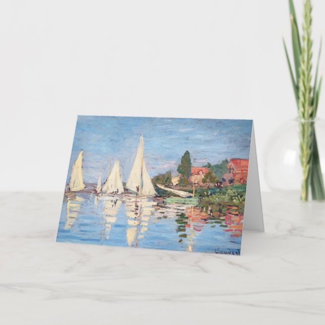 Carte Claude Monet - Régates à Argenteuil (Devant)