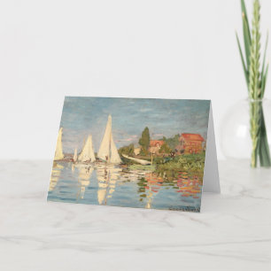 Carte Claude Monet   Regatta at Argenteuil, c.1872