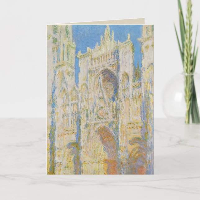 Carte Claude Monet Rouen Cathedral Portal Morning Light (Devant)