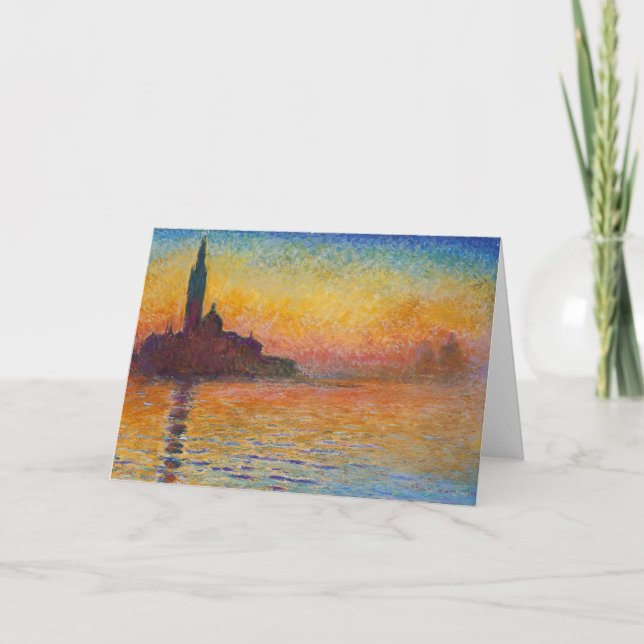 Carte Claude Monet - San Giorgio Maggiore à Dusk (Devant)